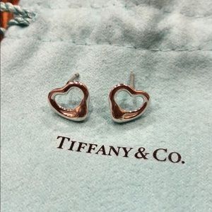 Tiffany&Co Elsa Peretti Open Heart Earrings
